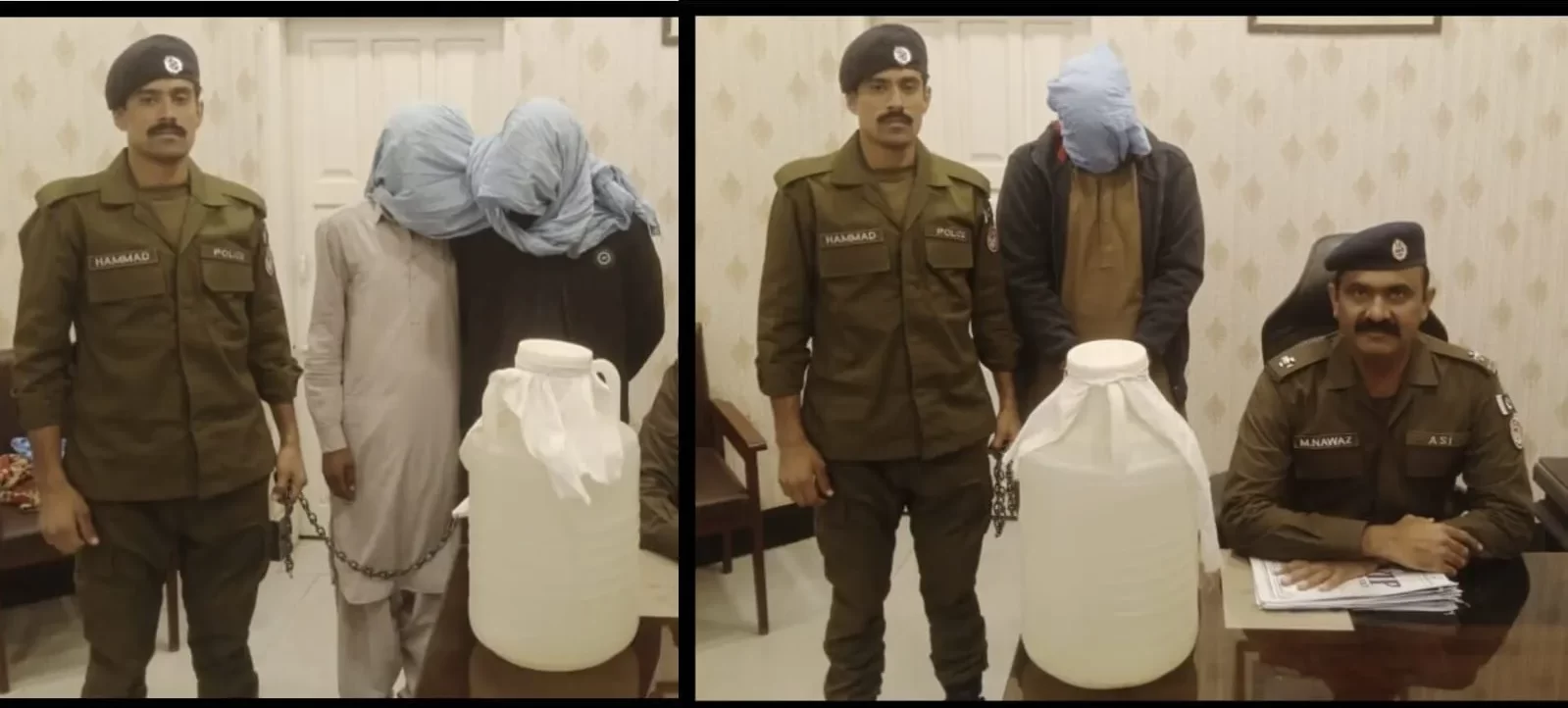 Jhelum Police Arrest 3 in Major Liquor Bust, 60 Liters Seized