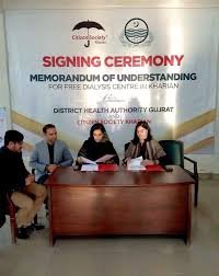 MoU signed,Free Dialysis Centre to Be Set Up at THQ Hospital, Kharian