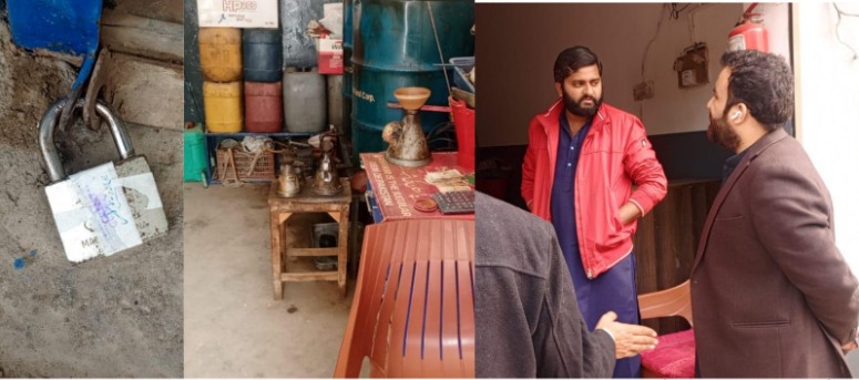 Two Illegal Petrol Stations Sealed in Jalalpur Jattan, Gujrat