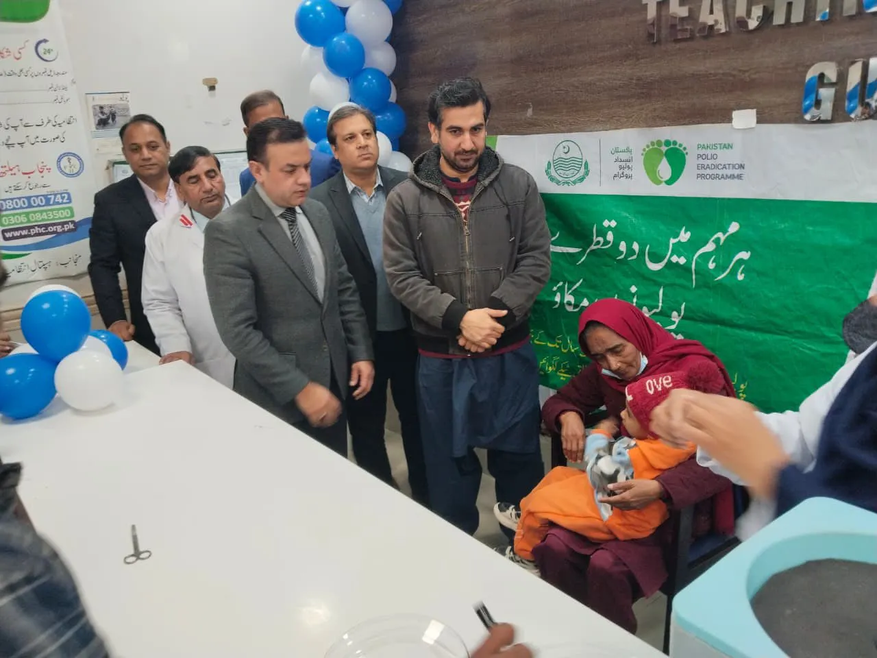 National Polio Campaign Launched in Gujrat, Millions of Children Targeted