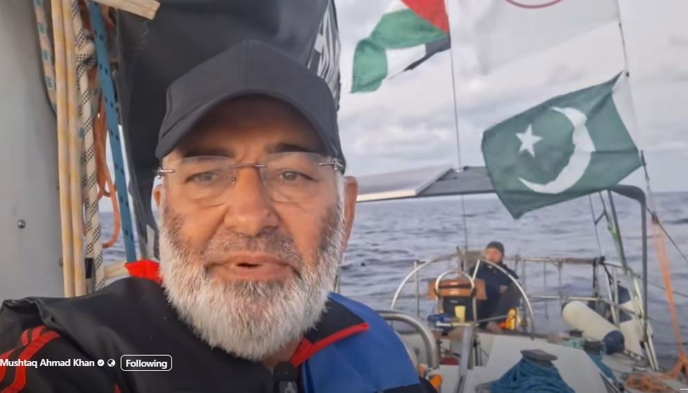 Israeli Forces Intercept Aid Flotilla, Former Senator Mushtaq Ahmad Khan Reportedly Detained