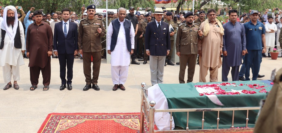 Funeral Prayers Offered for Martyred CCD Officer Fayyaz Ali Shah in Gujrat