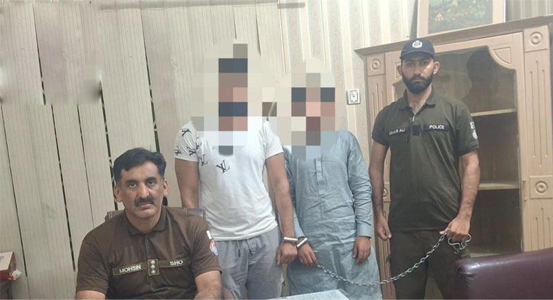 Two Arrested in Jhelum for Obstructing Traffic Police and Blocking Road