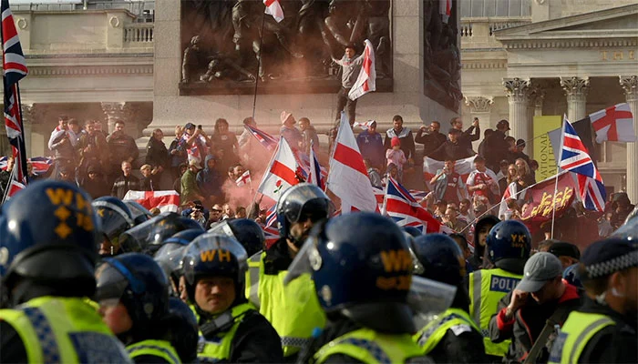 Protests Erupt Across England After Teen’s Death, 11 Police Officers Injured