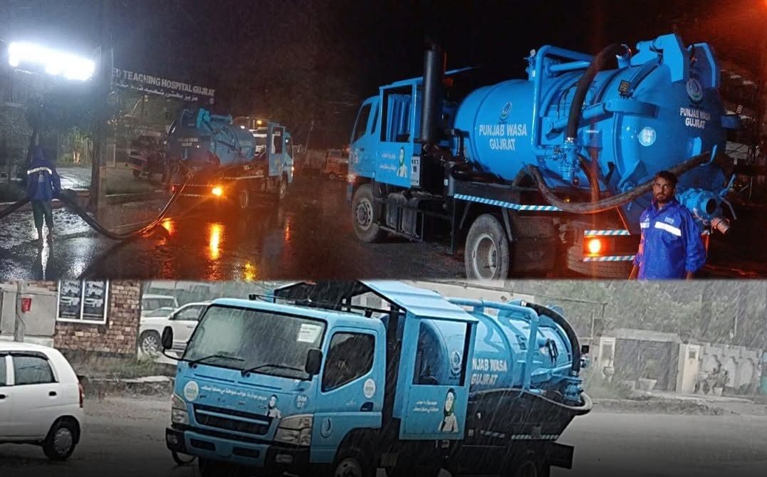 WASA Launches Pre-Monsoon Drainage Operation Across Gujrat