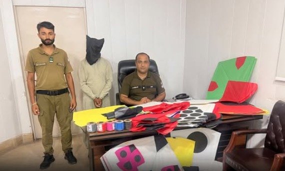 Gujrat police arrest suspected kite seller, seize kites and hazardous string