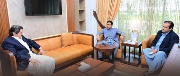PML-N MNA Chaudhry Naseer Abbas Sidhu Meets Hamza Shehbaz Sharif